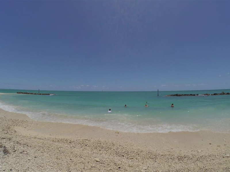 Praia em Key West