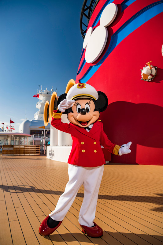 A Capitã Minnie agora vai aparecer nos navios da Disney